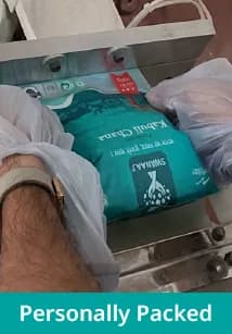 Personally Packed: Swanaaj packs being sealed by hand